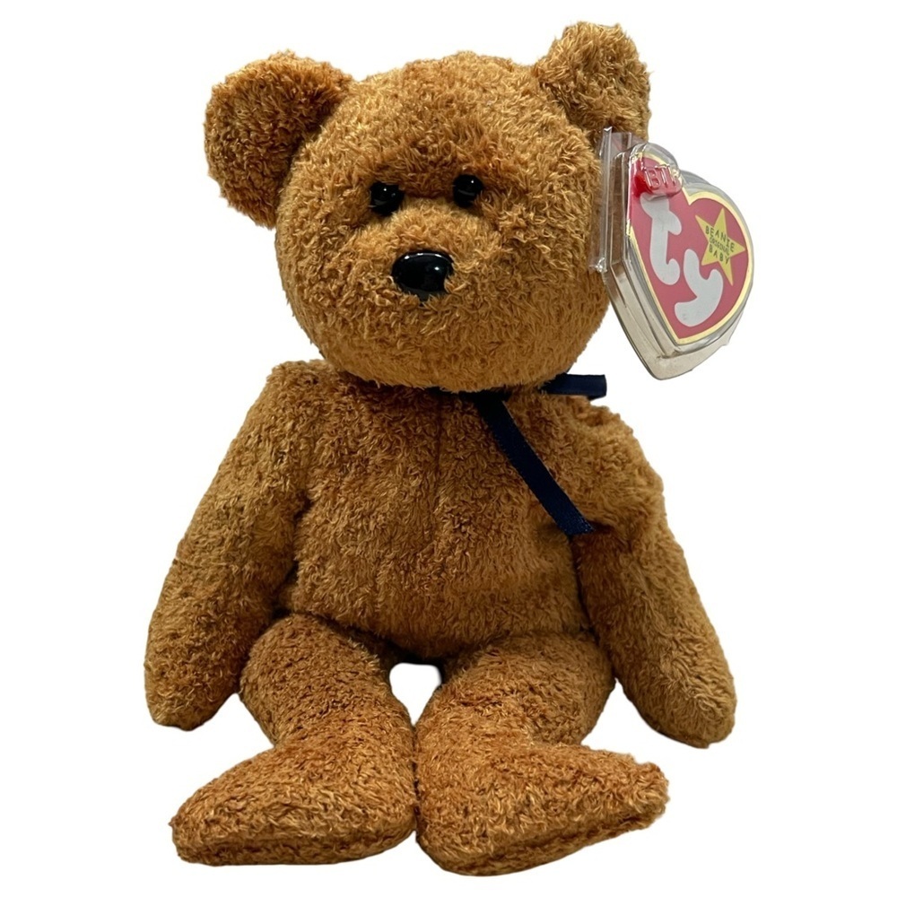 FUZZ TY Brown Teddy Bear Plush Toy! - Picture 1 of 5